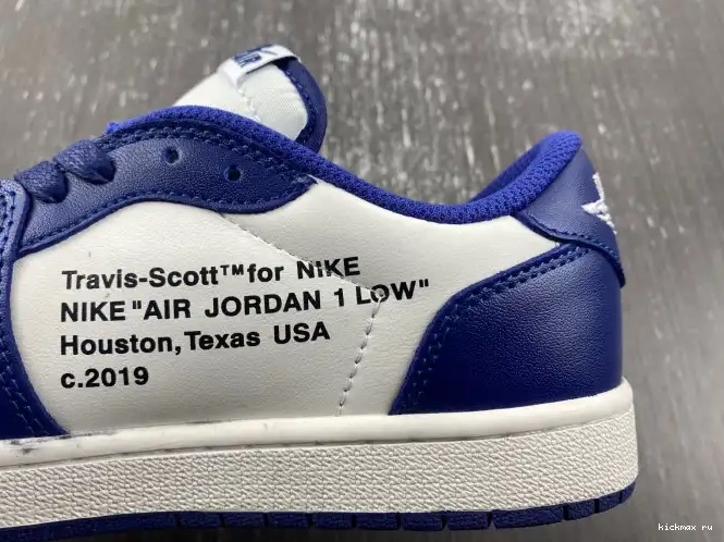 Rep Kickmax CUSTOM 1 SCOTT X OFF-WHITE X JORDAN AIR TRAVIS DM7890-101 0620